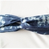 Haarband tie dye donkerblauw